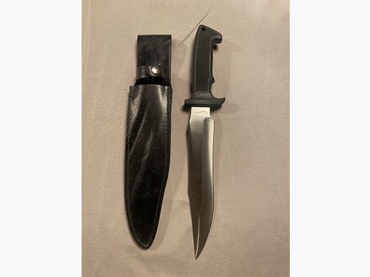 Couteau fixe Cold Steel avec étui en cuir - très bon état