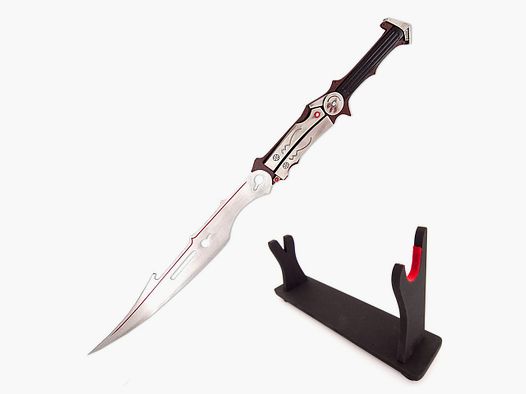 Lightnings Machine sword including wooden stand