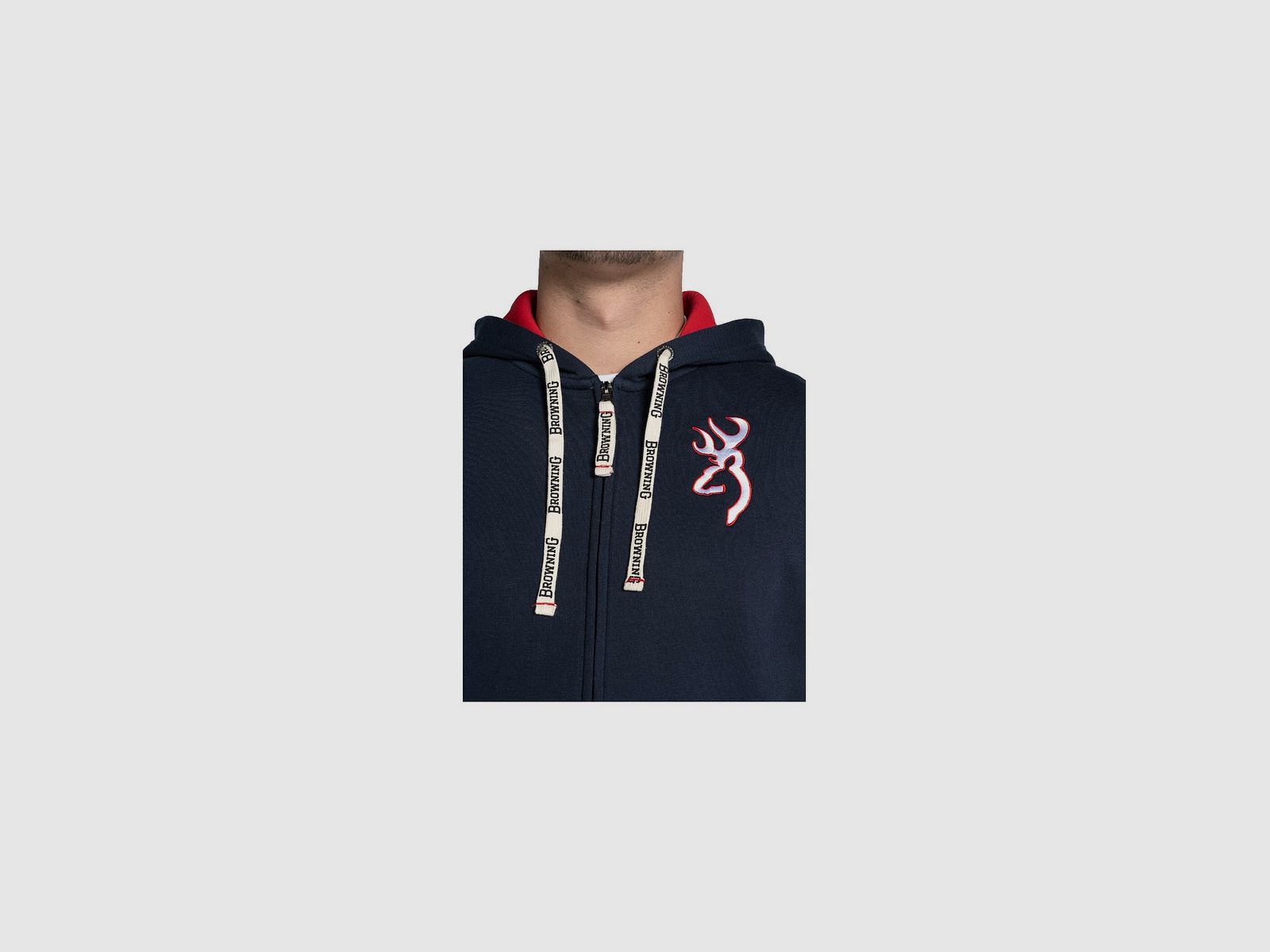 Browning Snapshot Sweatshirt mit Reißverschluss Dunkelblau, Bild 3 von 3