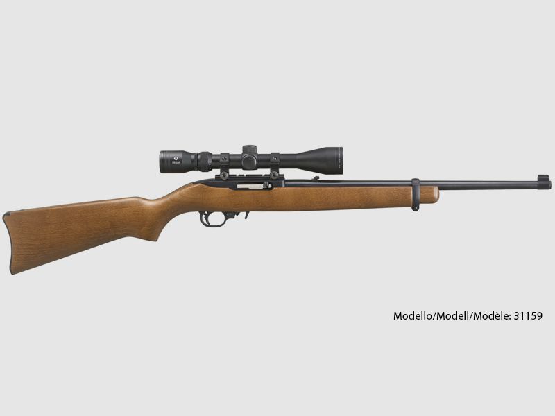 Ruger – Halbauto / 10/22 Carabine / 18.5 / 10 Schuss / Satin Black & Hardwood / .22lr