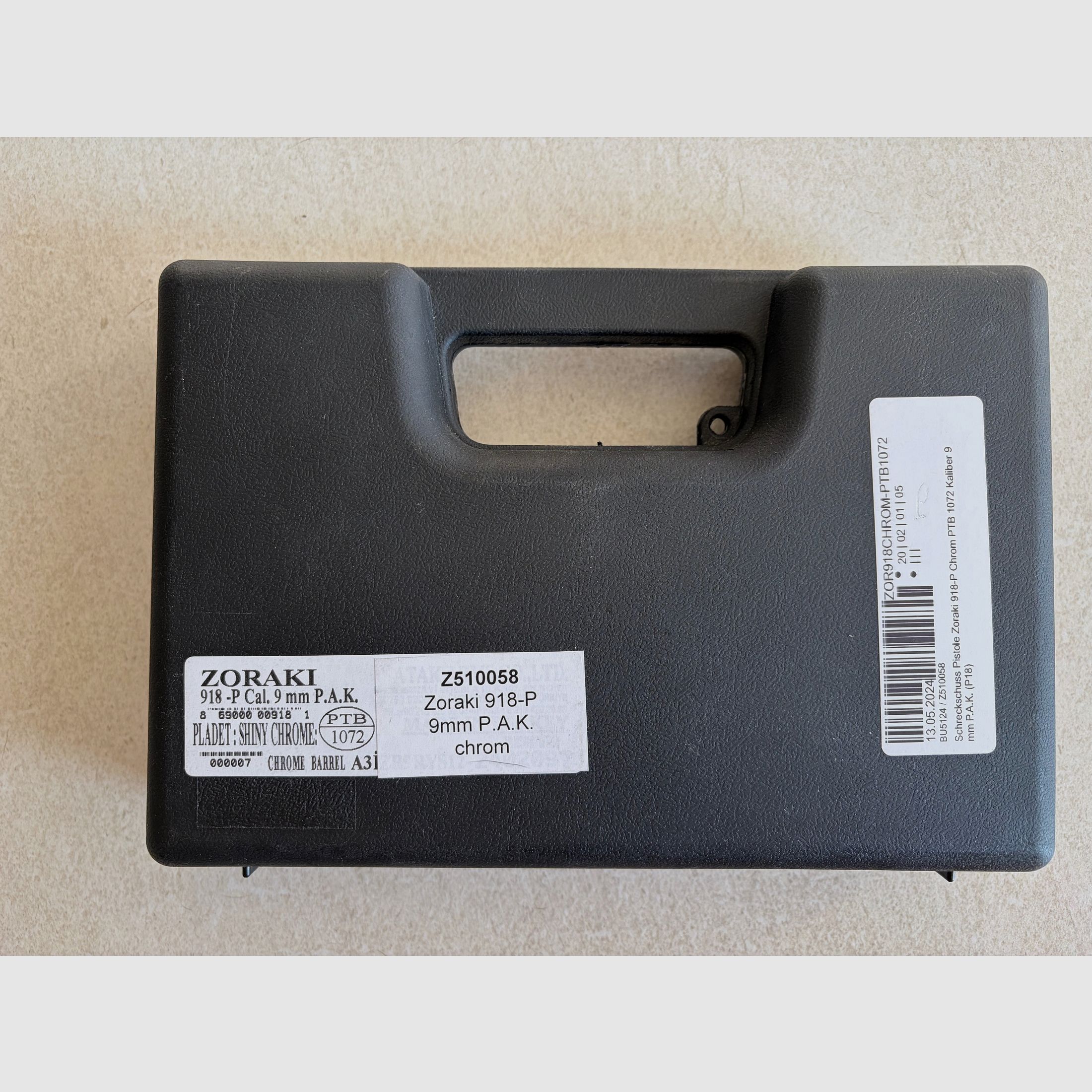 Zoraki 918-P Chrome | New | OVP | 9 mm P.A.K. | PTB 1072
