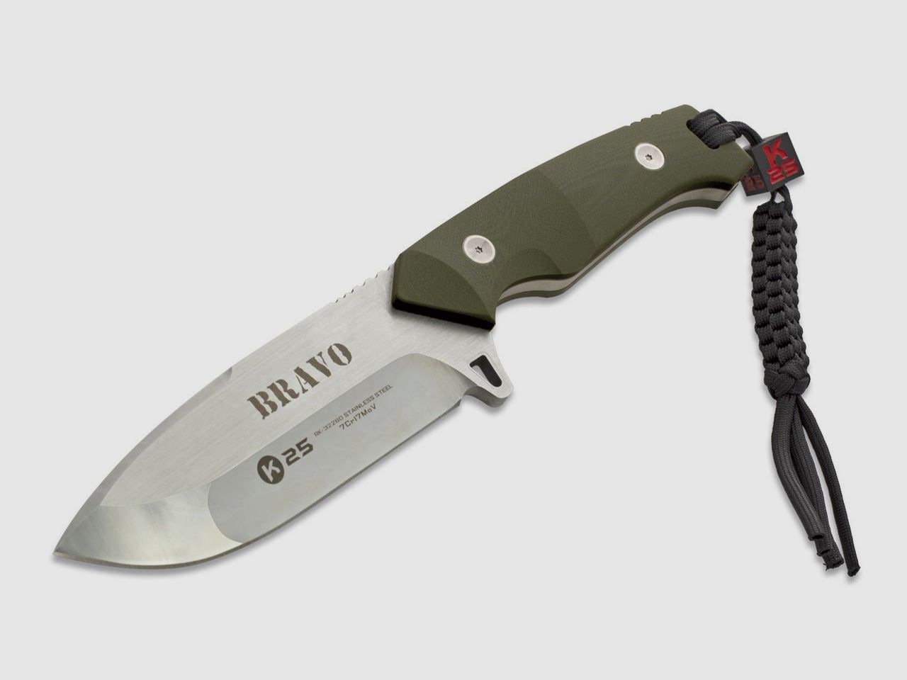 Bravo krftiges Outdoormesser mit Nylonscheide