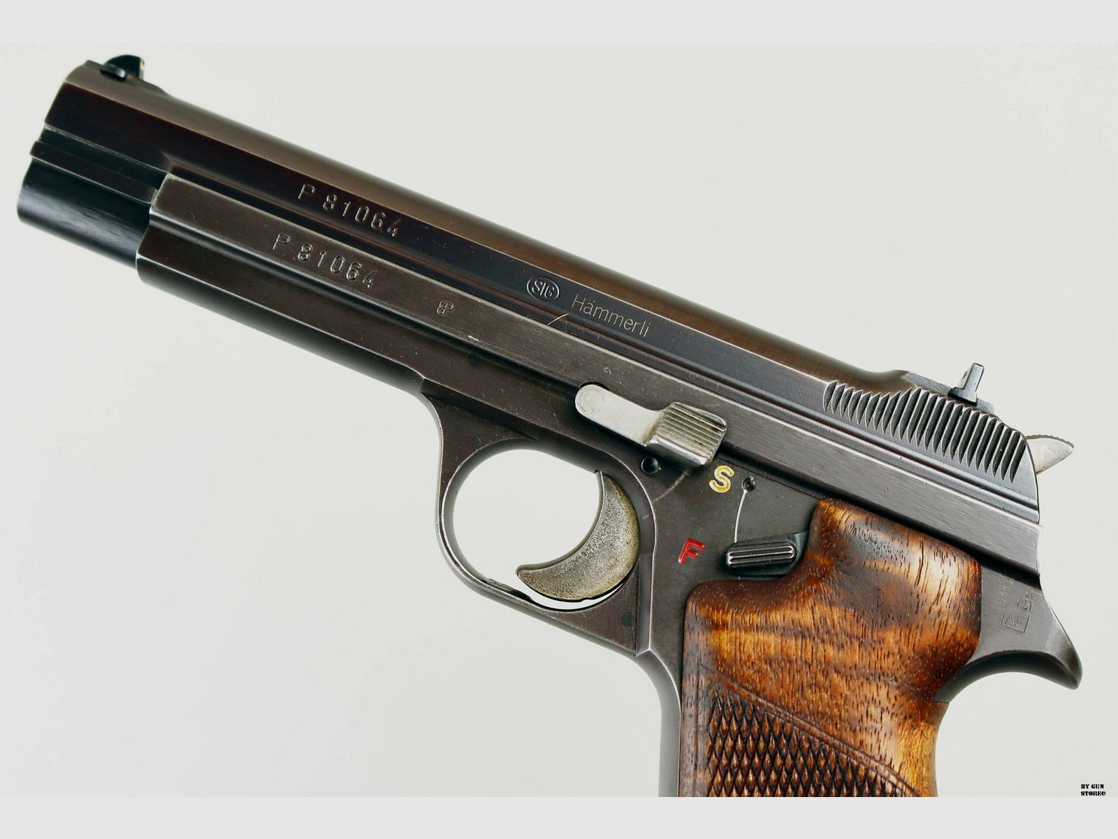 Pistolet Sig Hammerli mod. P210-2 cal. 7,65 para n° de série P81064, image 6 sur 10