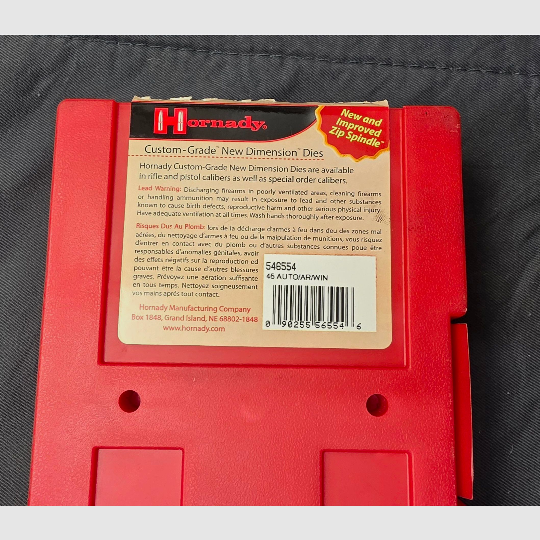 Hornady . 45 ACP set di matrici 546554