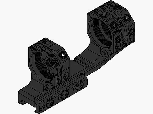 Spuhr Ø34 H38mm 20,6MOA Gen3 Support en Acier Cantilever