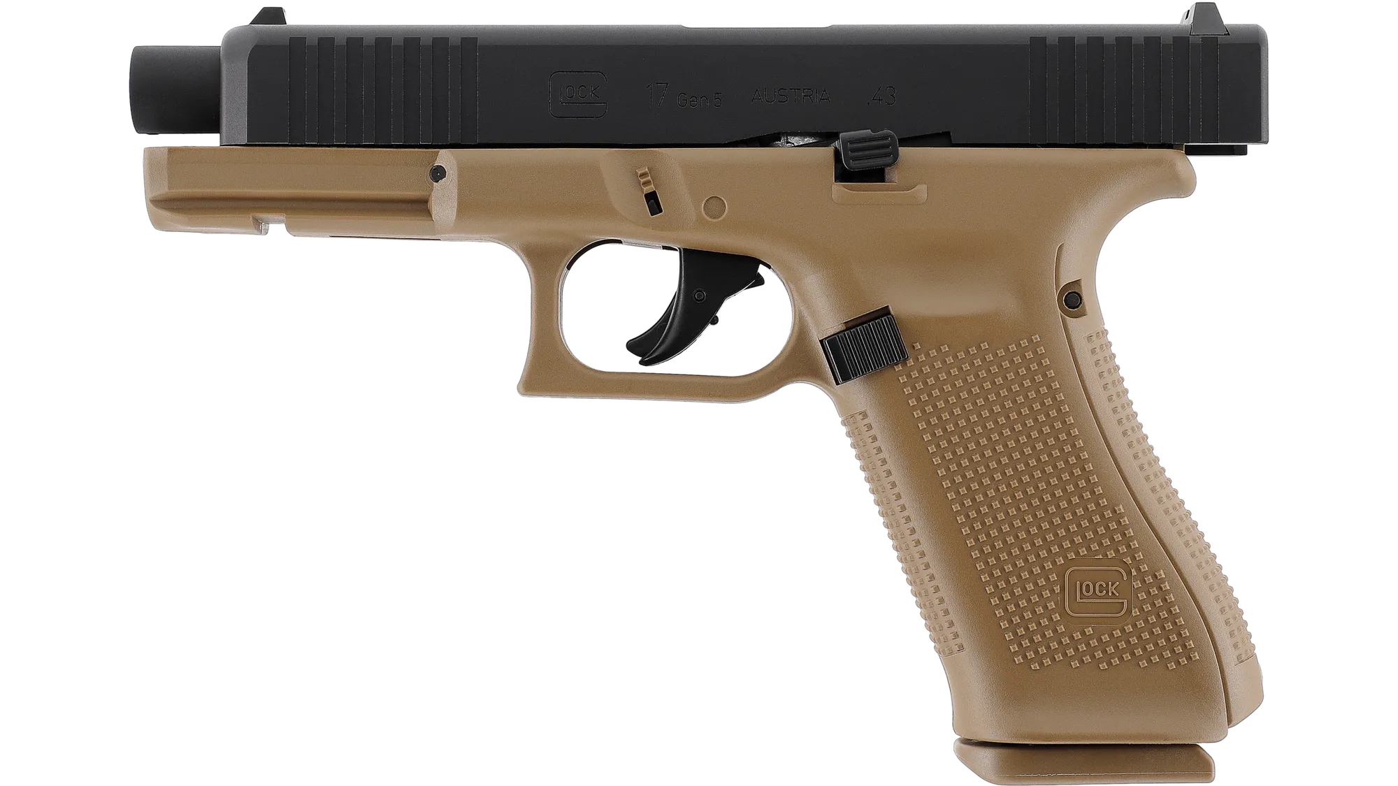 UMAREX GLOCK 17 GEN5 T4E Kal.43 Gummi Coyote mit 2 Magazinen, Bild 3 von 4