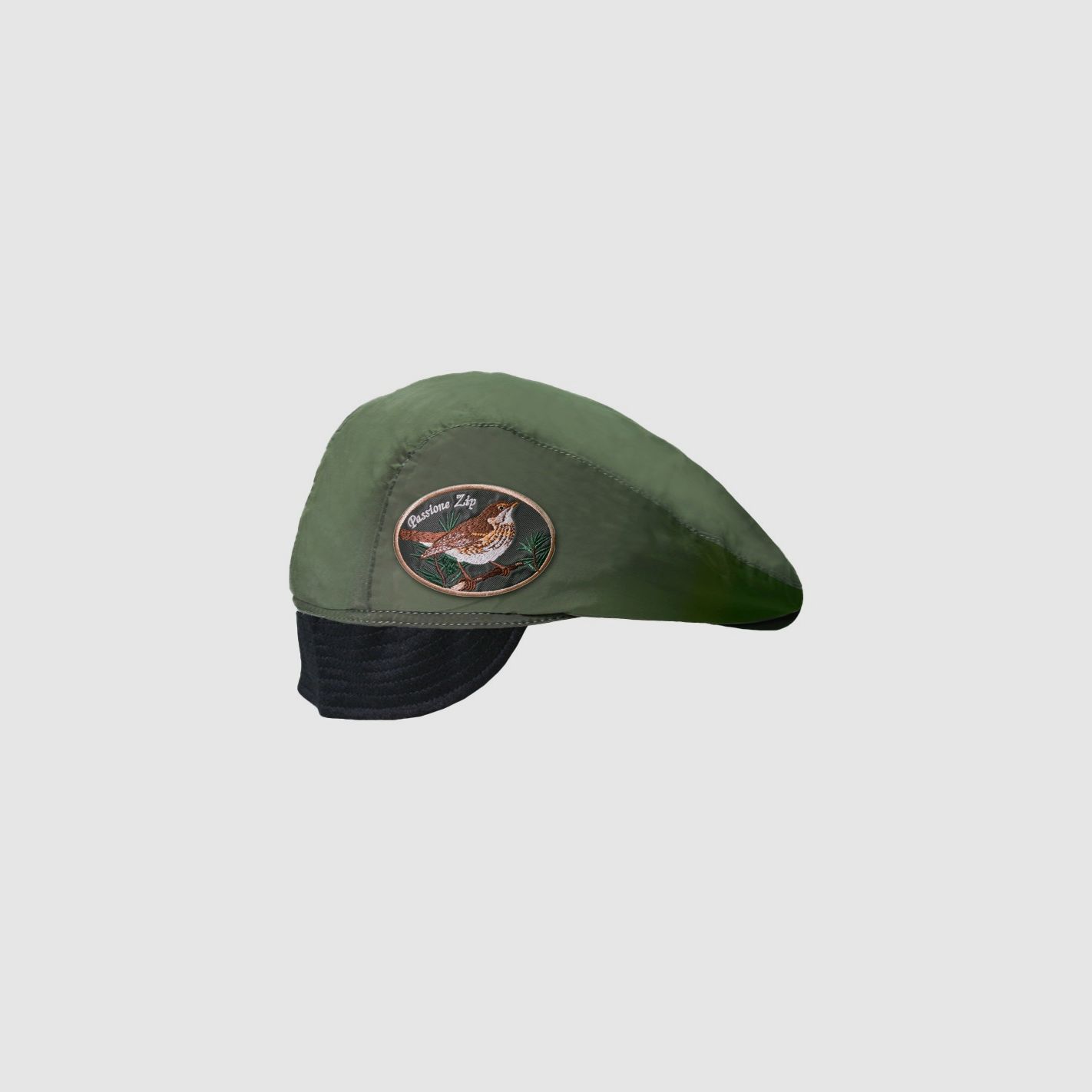 Grüner Hut mit Patch Passione Tordo Passione Zip, Bild 2 von 4