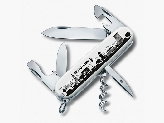 Victorinox Spartan Messer mit Reutlinger Skyline weiß