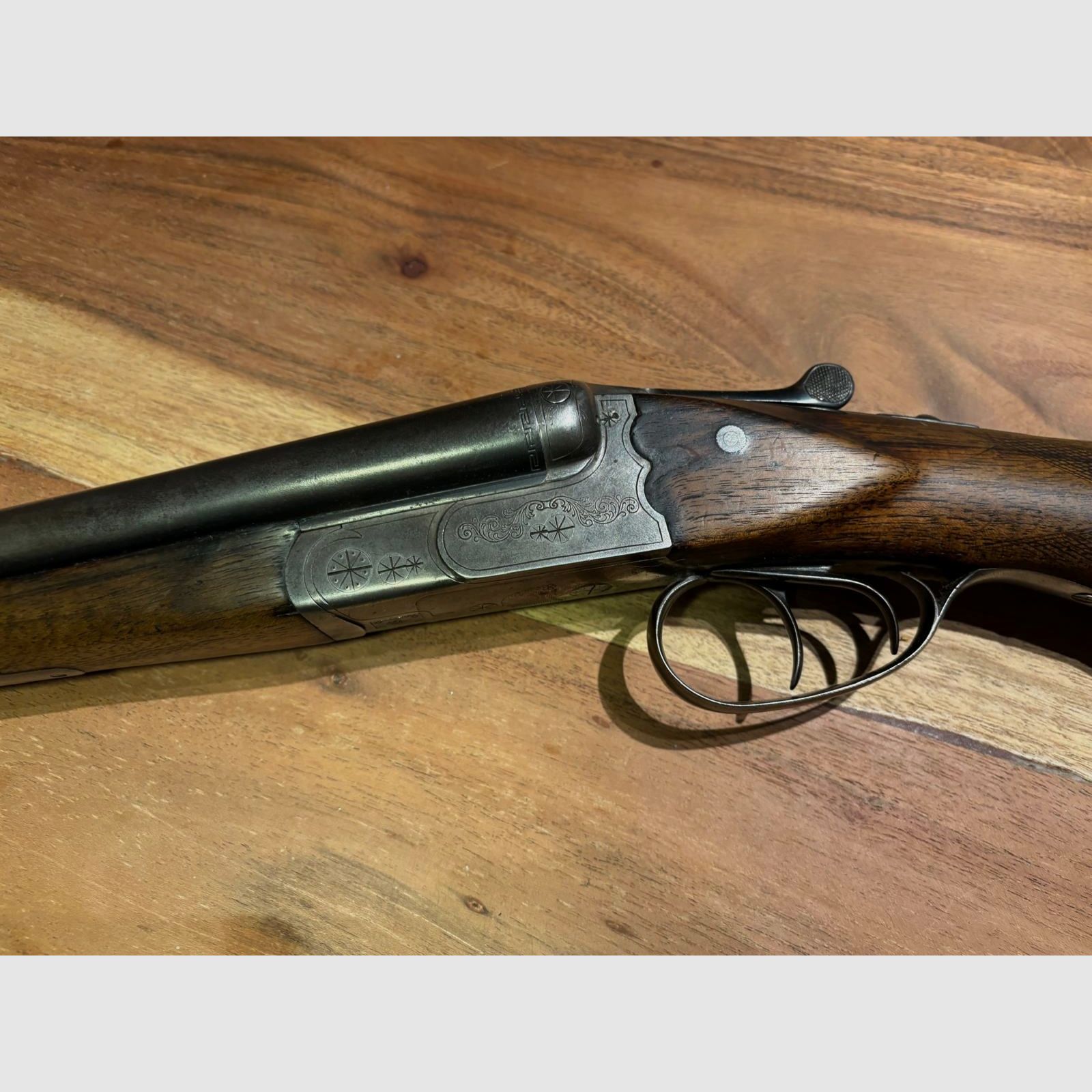 DF   Double-barrel shotgun Simson Suhl cal.  16/70  with double trigger