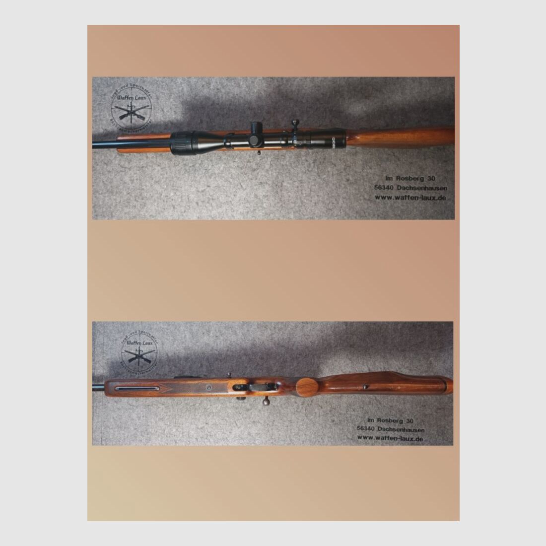 Carl Walther Ulm KK Single-shot Sport Rifle with ZF Tasco 2.5-10x42