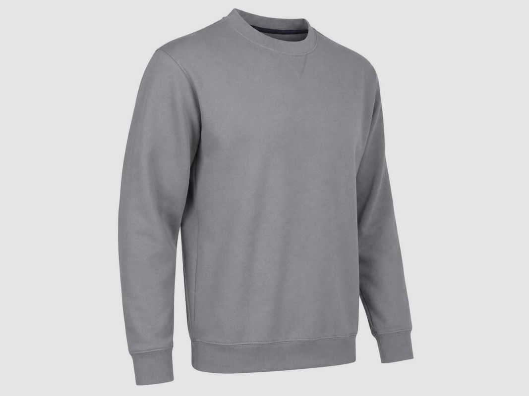 Grau Unisex Sweatshirt mit Rundhalsausschnitt - Outdoor-Komfort für Männer und Frauen, Bild 3 von 4