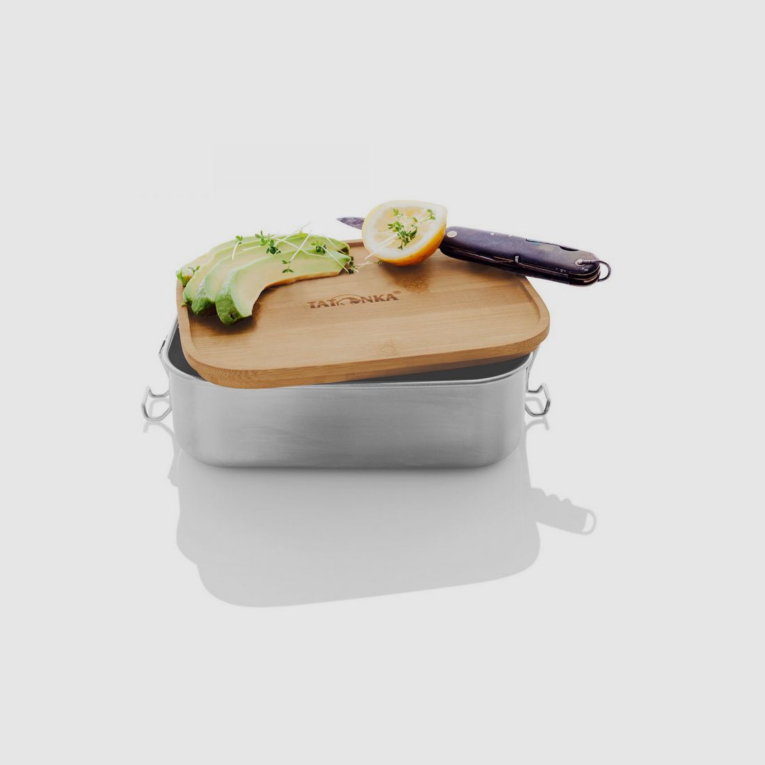TATONKA Lunch Box I 1000 Bamboo Edelstahl-Brotdose