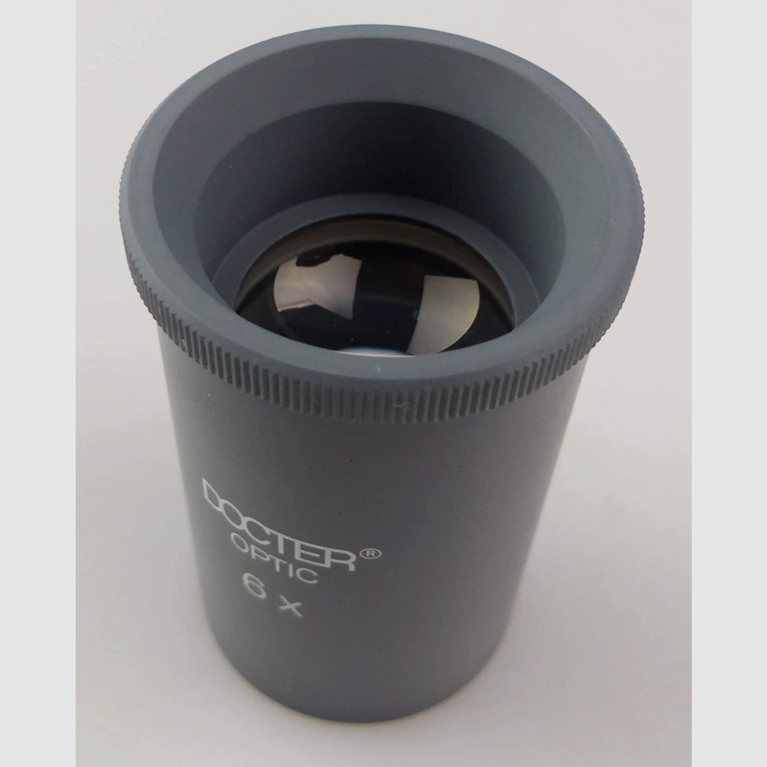 DOCTER 59056 Einstelllupe, 6-Fach grau