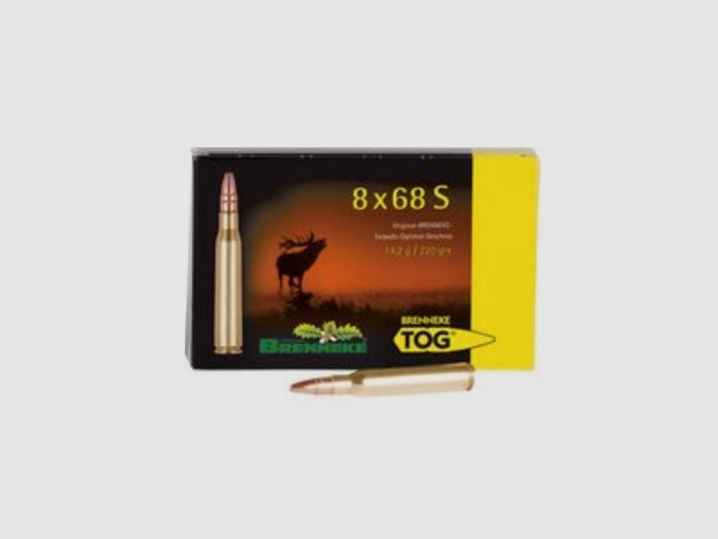 Patrony Brenneke Kal. 8x68S – 220gr TOG Pudełko 20 szt., zdjęcie 1 z 5