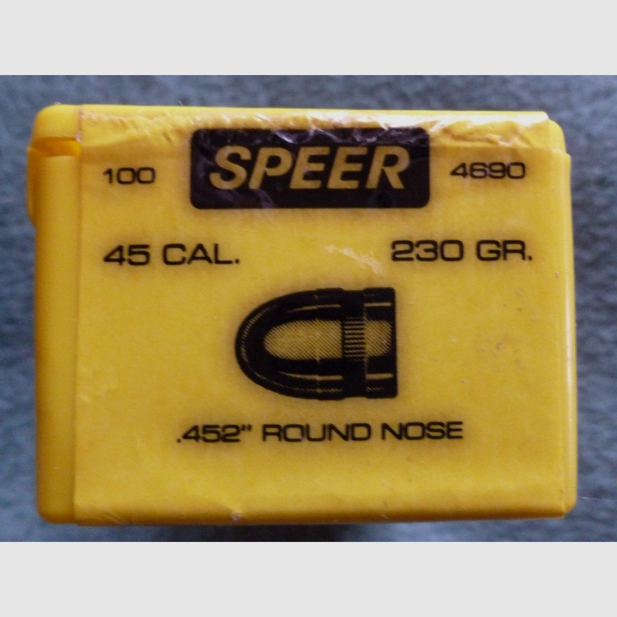 Speer Geschosse  100 Stück Round Nose Kaliber 45/452 230gr 4690