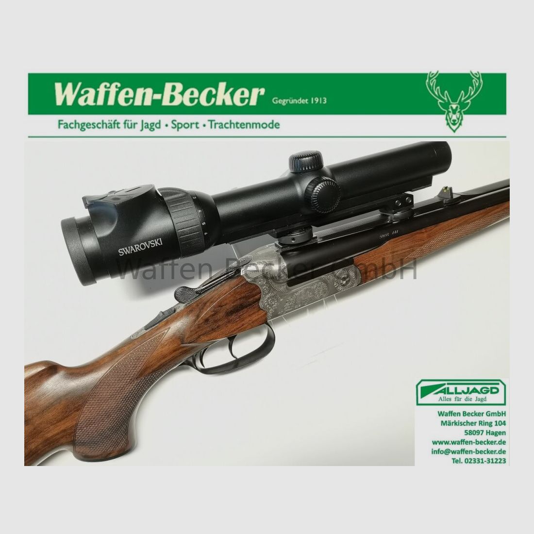 Merkel DB141 Kal. 9,3x74R Swarovski Z6i 1-6x24