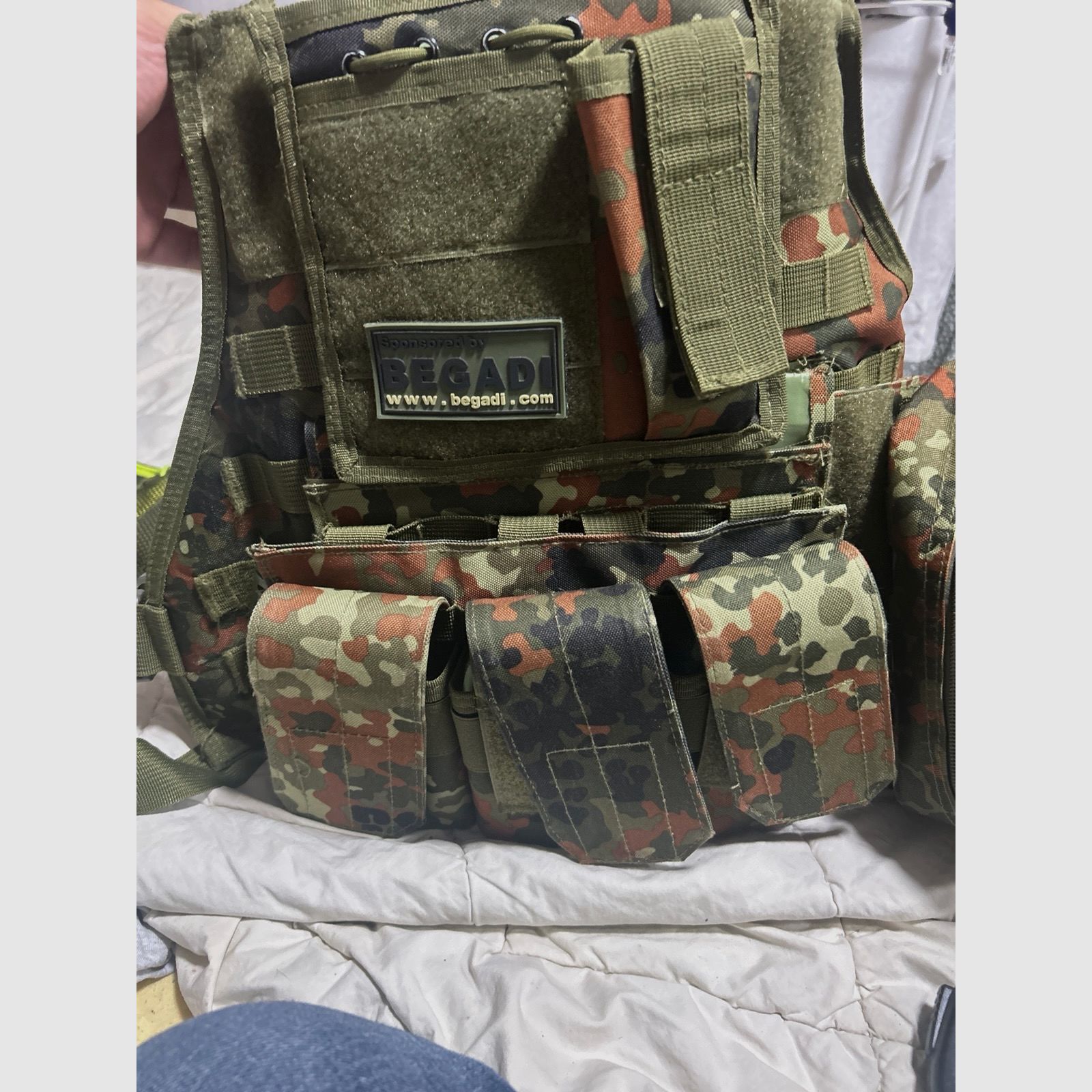 Plattenträger im Flecktarn – ideal für Airsoft / Softair
