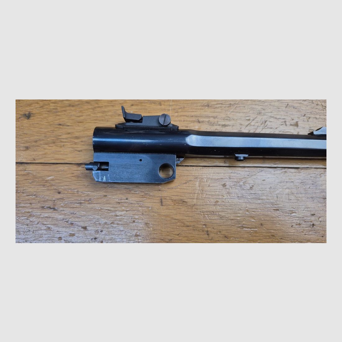 Sehr schöner Lauf für Thompson Center Pistol – Modell Contender – 8 Zoll Lauf – Seltenes Kaliber 45 Long Colt / 45LC UND Kaliber 410! – Waffen von Rochester – Wunderschöner oktagonaler Lauf mit prächtigen Zügen – 100% Brünierung – Schönes Stück für Training, Präzision und …. Spaß! – TBE++, Bild 20 von 23