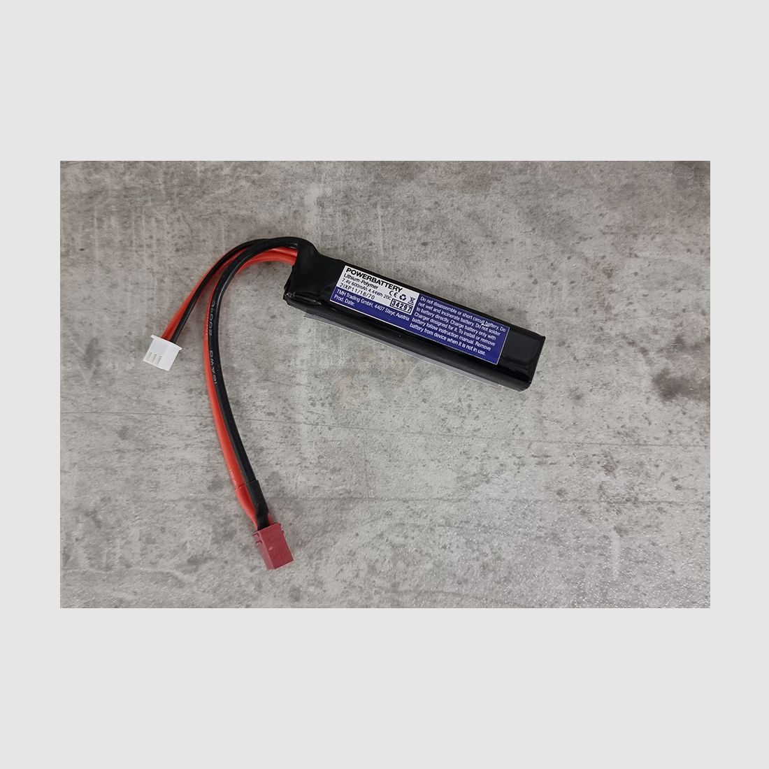 LiPo 7.4V 600mAh 20C PDW Type für Kriss Vector T-Plug - Pirate Arms