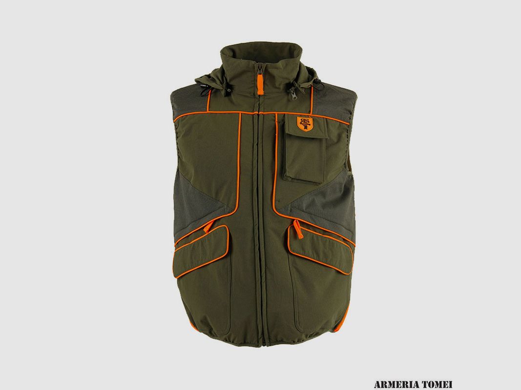 VEST – RS HUNTING – LV 600 FLUORESCENT ORANGE WITH HOOD, image 1 of 3