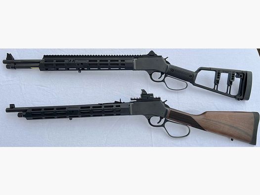 Henry Big Boy Steel - l'alternative à Marlin ! Carabine Custom Big Boy Steel (Carabine) avec boucle large sous le levier