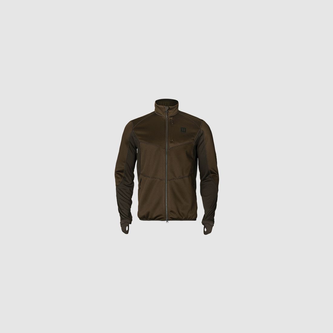 harkila Scandinavian fleece jacket Willow Green/Deep Brown L