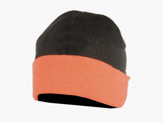 REVERSIBLE BEANIE SOMLYS THINSULATE ORANGE KHAKI
