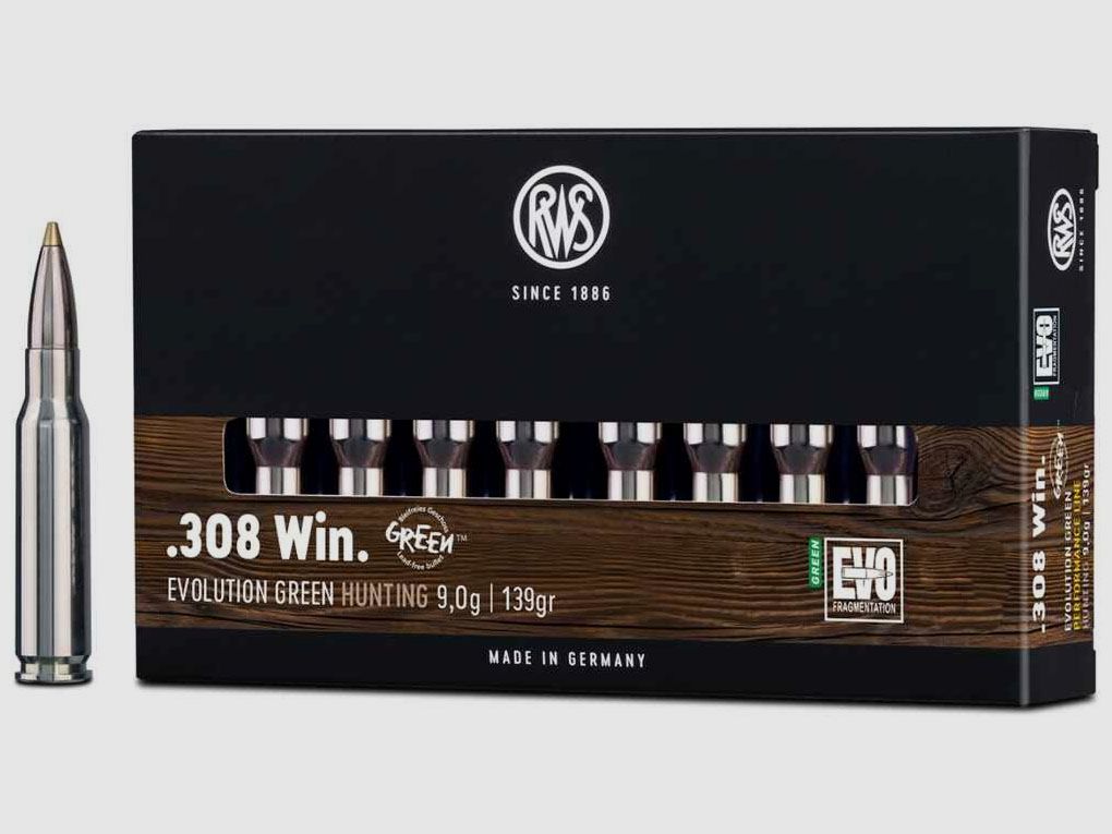 RWS .308Win Evo Green 9,0g - 139gr