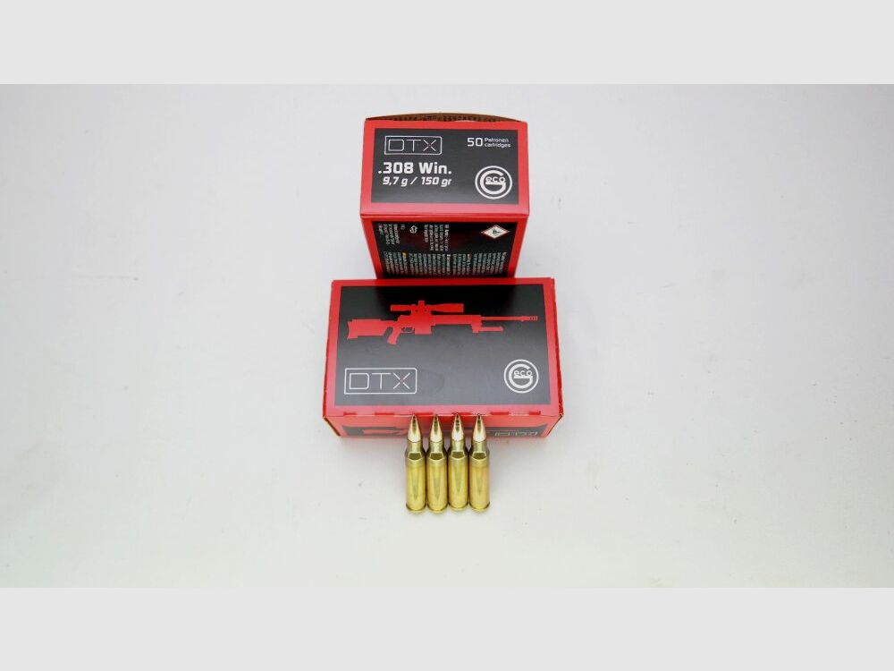 1000 Schuß Geco .308 Win DTX 150grs. im 50er Pack SOFORT VERFÜGBAR