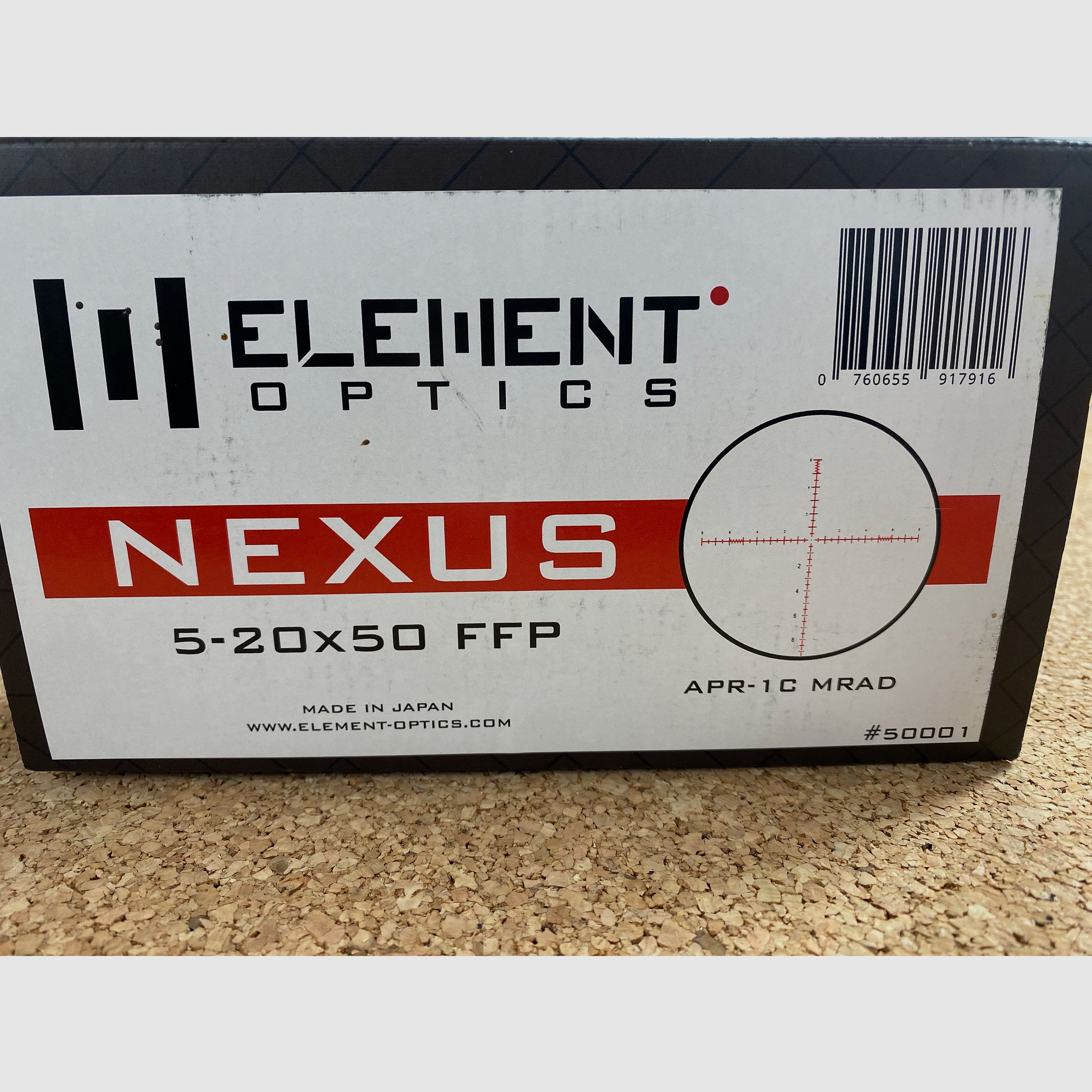 Element Optic Nexus 5-20x50 FFP1 APR1C MRAD telescopio de rifle / Rifle Scope