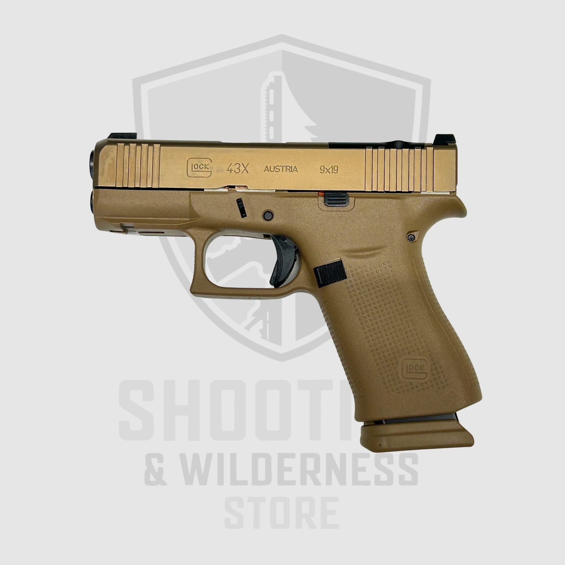 Pistole Glock 43X MOS-K TAN, Bild 2 von 3