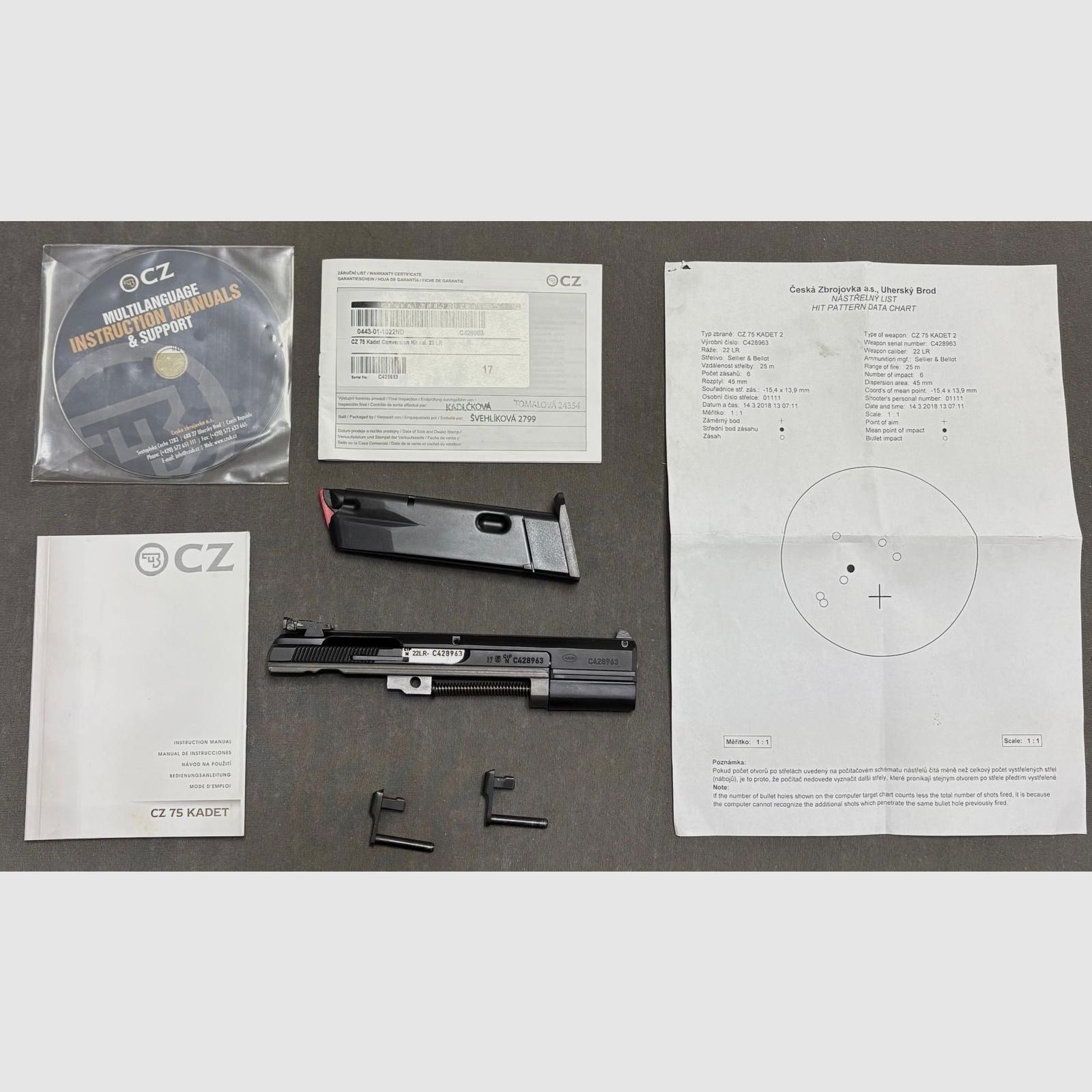 CZ 75 B / 85 - Kadet 2 wisselsysteem .22