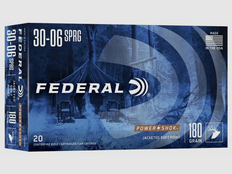 Federal Power Shok SP 11,7g/180grs à20 .30-06 Spring.