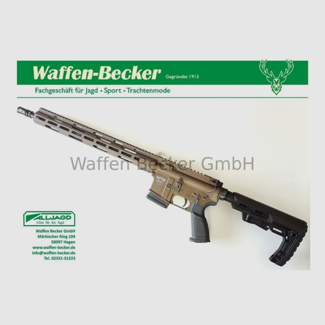 Messerschmitt, Weapons Schumacher Messerschmitt AR15 Cal. .223Rem. 16.75" bronze
