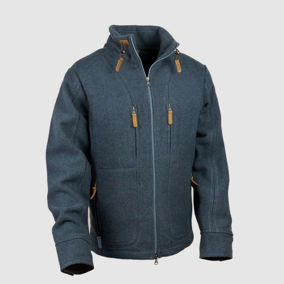 STEINKAUZ Weiche Lodenjacke "Kragenhuber" - Petrolblau, Bild 1 von 4