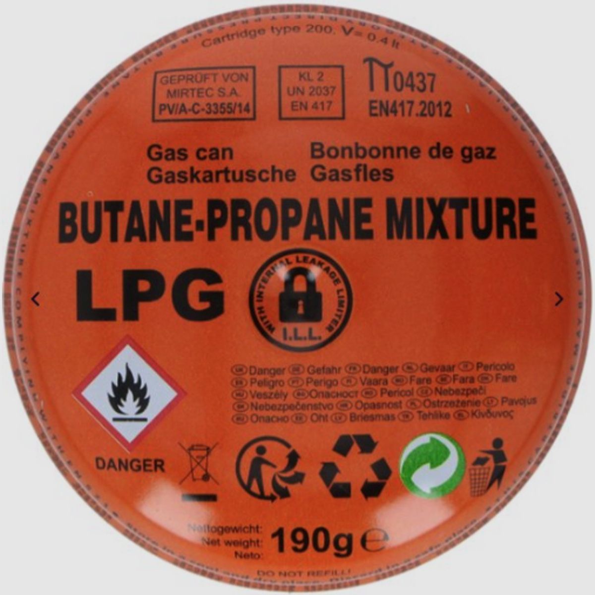 Butan- & Propangas – 190 g pro Gaskartusche – Universelles Campinggas für Kocher, Brenner und Heizgeräte, Bild 2 von 2