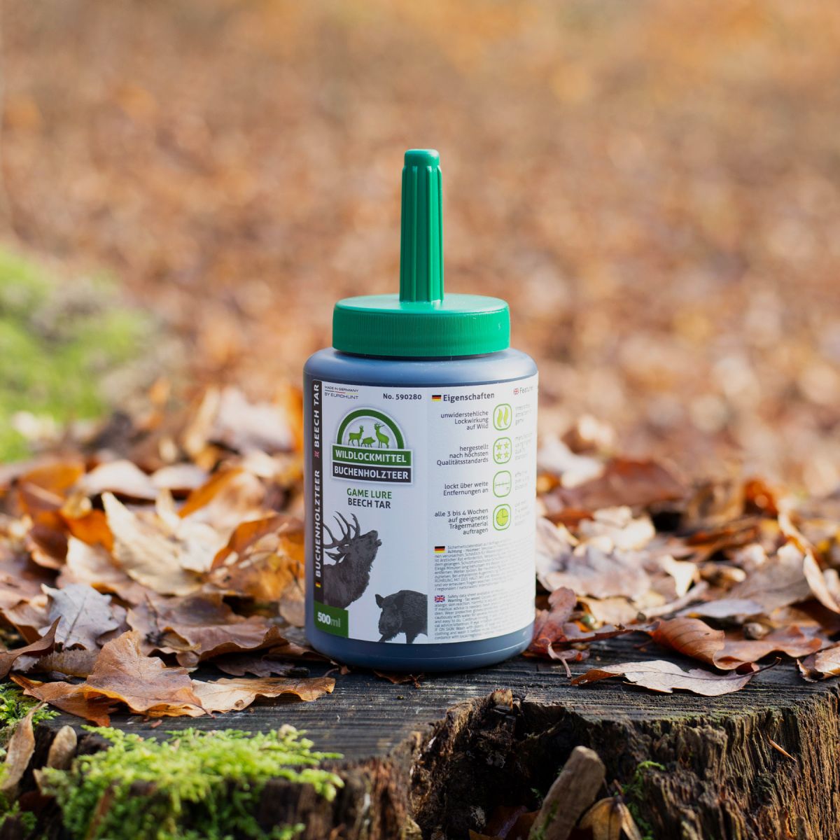 EUROHUNT Buchenholzteer 500ml Dose mit Pinsel