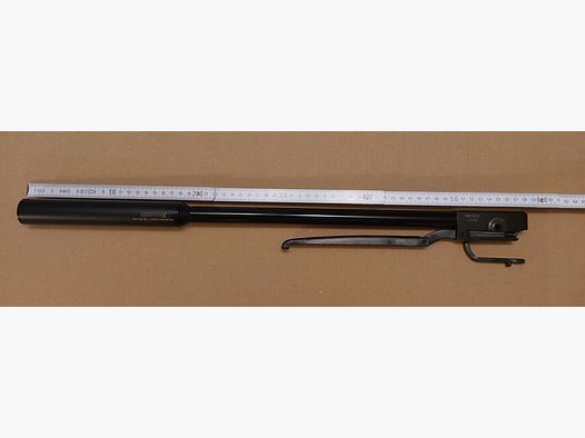 Weihrauch HW 35 K Lauf 5,5 mm ohne F mit lackierten Laufmantel, aufgeschraubten Weihrauch Schalldämpfer