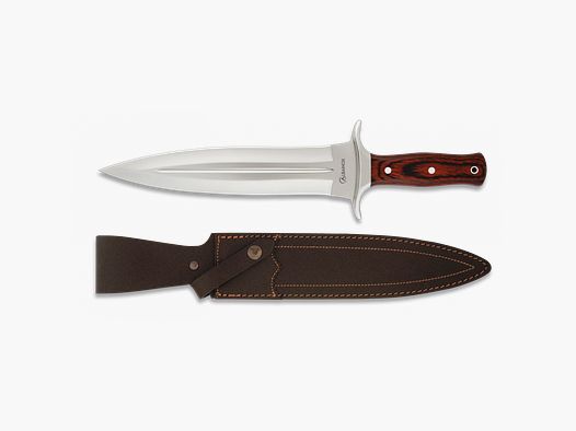 Albainox Rematiermesser mit rotem Stamina-Griff, Klingenlänge 23,50 cm.