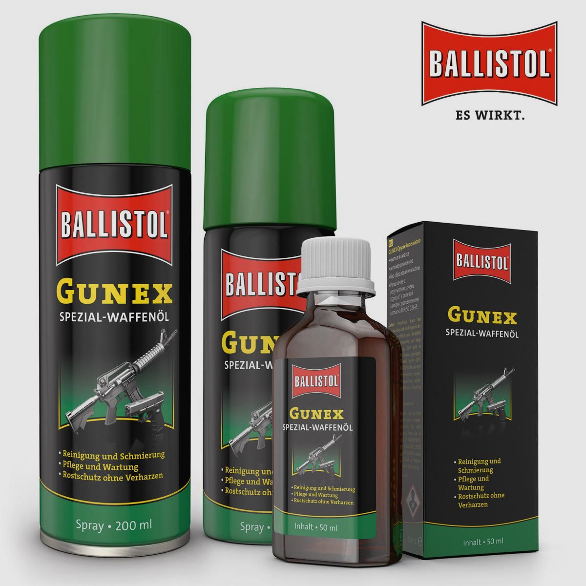 GUNEX huile pour armes 200ml spray
