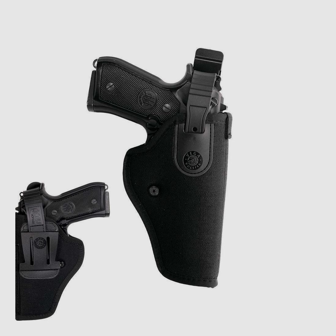 Nylonholster mit Stop-Snap-Funktion Sig Sauer P225/P228/P229/P250, H&K P2000/P30/SFP9-VP9,USP Compact, Glock 19/19X/23/25/32/38/45,Sig Sauer P320 Compact-Linkshänder