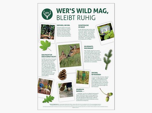Tafel "Wer´s Wild mag" (DIN A2)