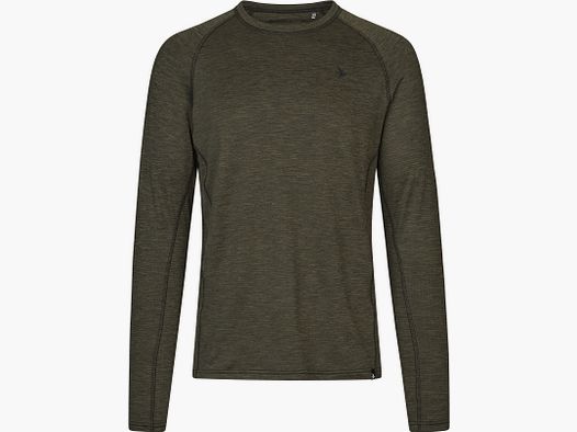 Seeland Langarmshirt Peak Pine green melange