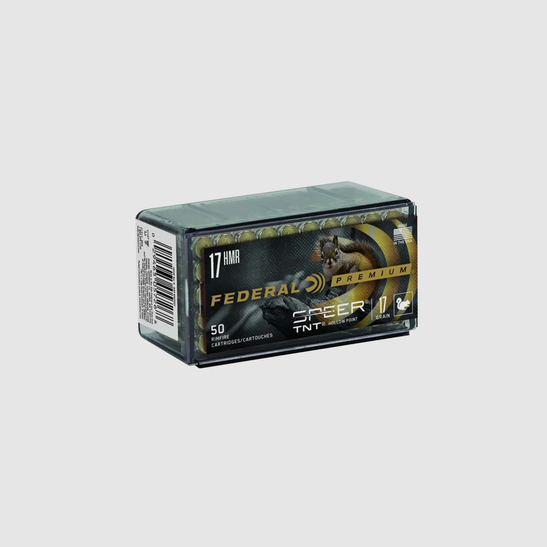 Federal Kleinkalibermunition Premium .17 HMR 1,1g TNT Jacketed Hollow Point Varmint & Predator