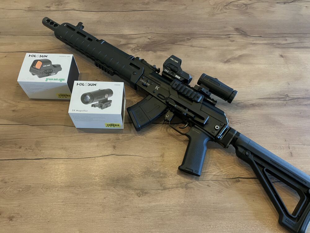 Izhmash Saiga MK 104 SELTEN sportlich zugelassen! MGB Strategic	 7,62x39 inkl. Holosun und Magnifier