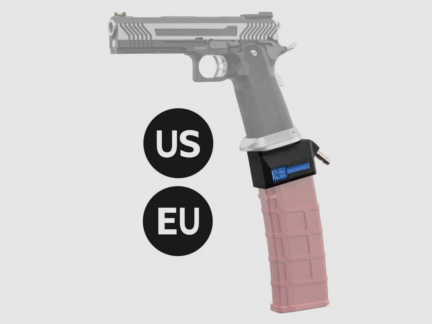 EU HPA Adapter Magazin M4 für Hi-Capa-Serie Blau