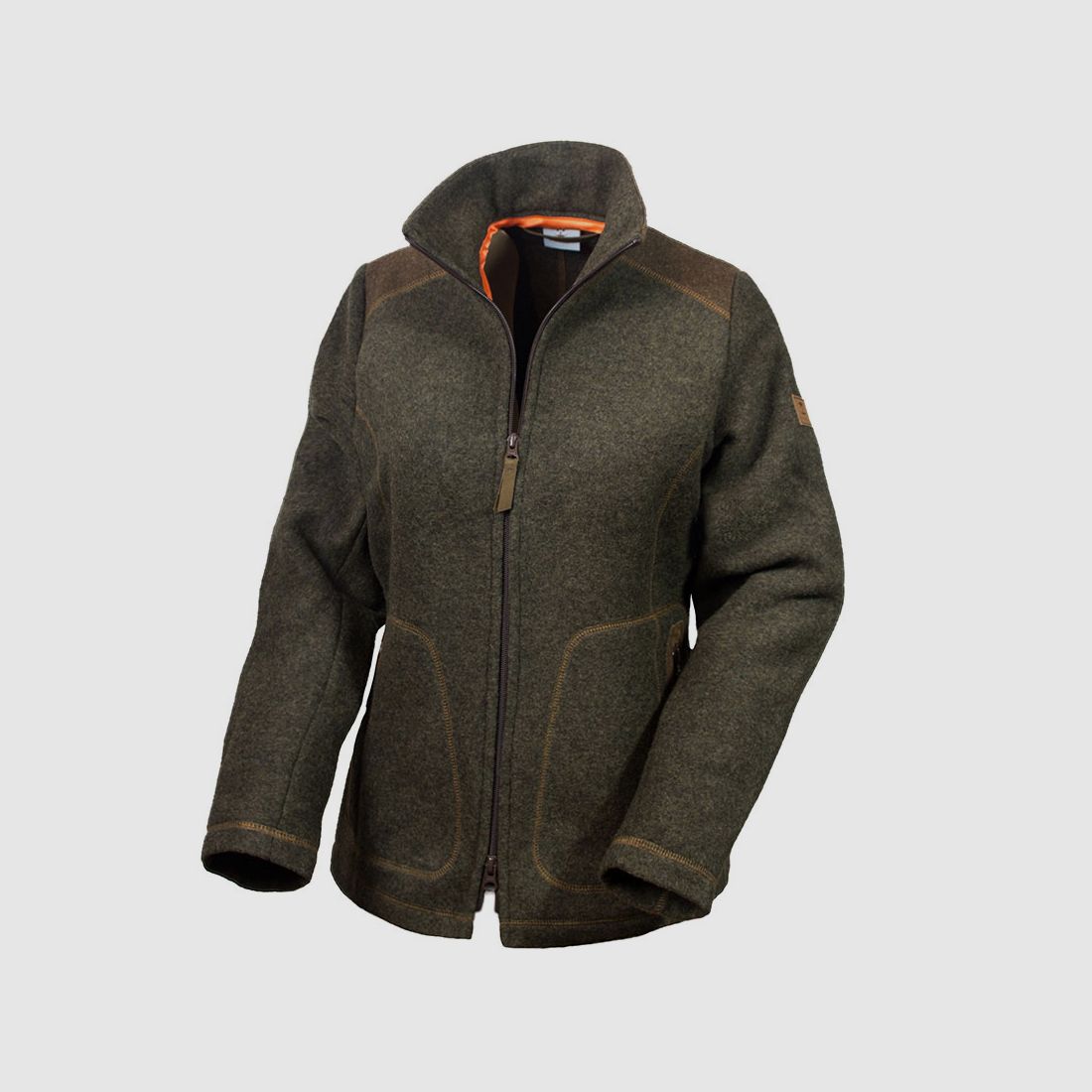 Loden-Fleecejacke "Adele" , Schiefer