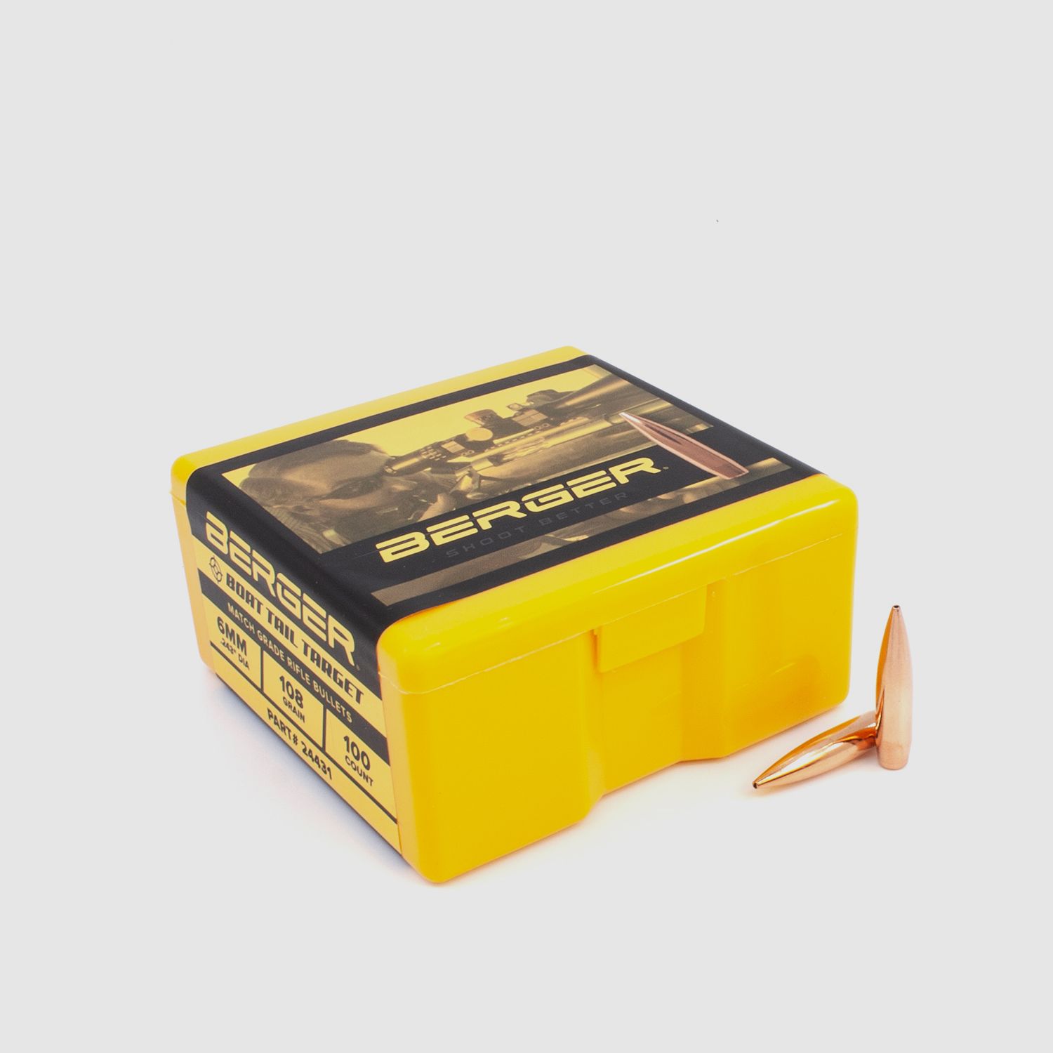 Proiettile Berger 6mm/.243 BT Target 108GR 500 pezzi