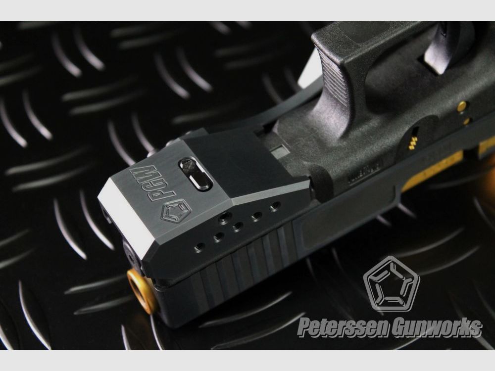 Peterssen Gunworks PGW Frameweight mit Daumenauflage für – alle Glock Pistolen