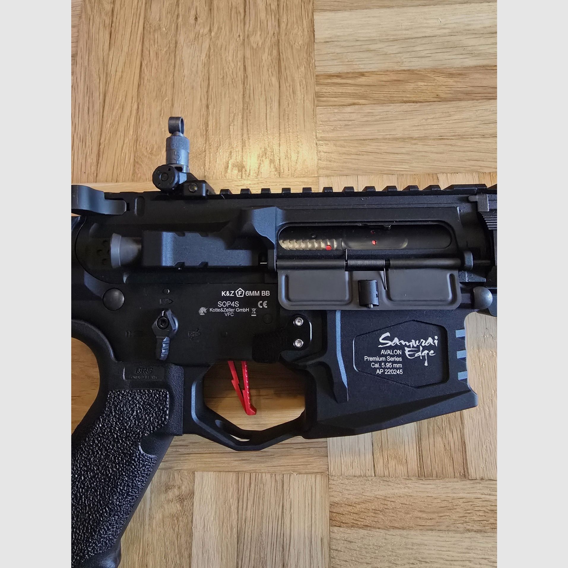 VFC Avalon Samurai Edge CQB Full Metal Gate Aster System S-AEG 6mm BB nero